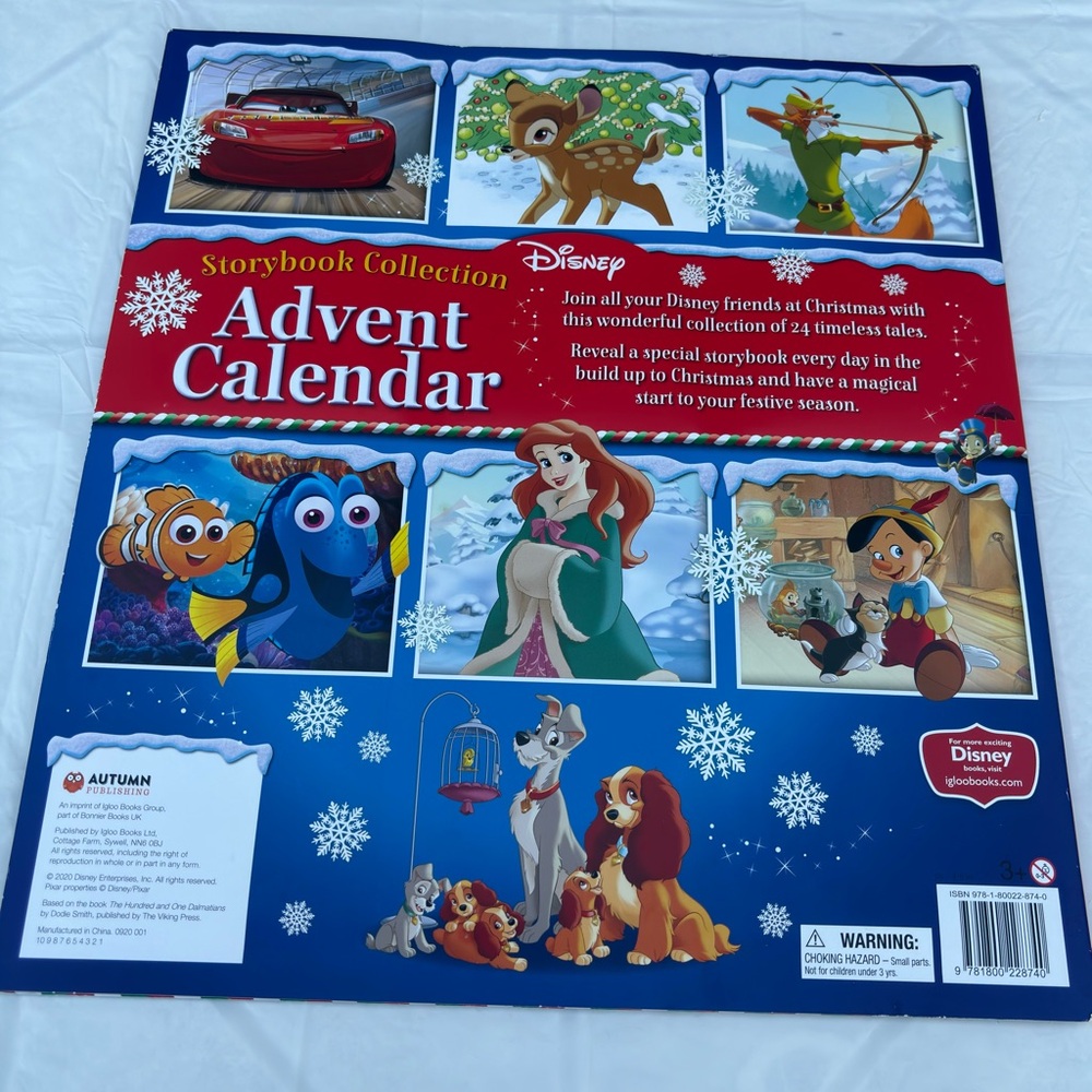 Disney’s storybook collection advent calendar countdown to Xmas 2020 Nemo frozen